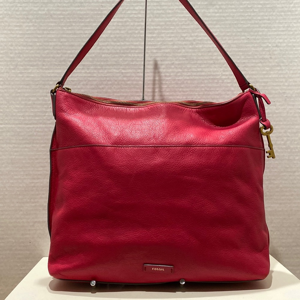 FOSSIL (SHB 1378) Rose Pink Leather Shoulder Bag